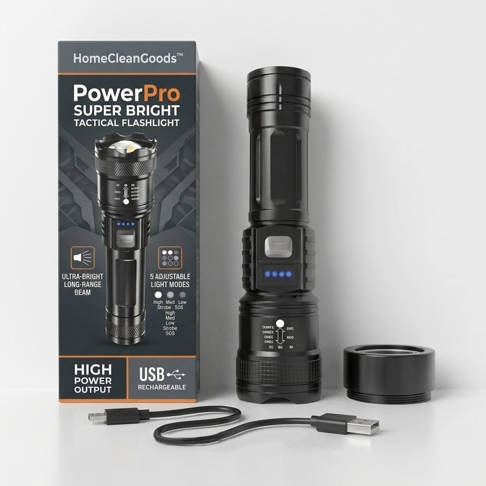 LivLifeGoods™ PowerPro Super Bright Tactical Flashlight