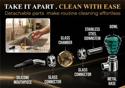ComfortCornerUs™ GemGrace Glass Alloy Accessory