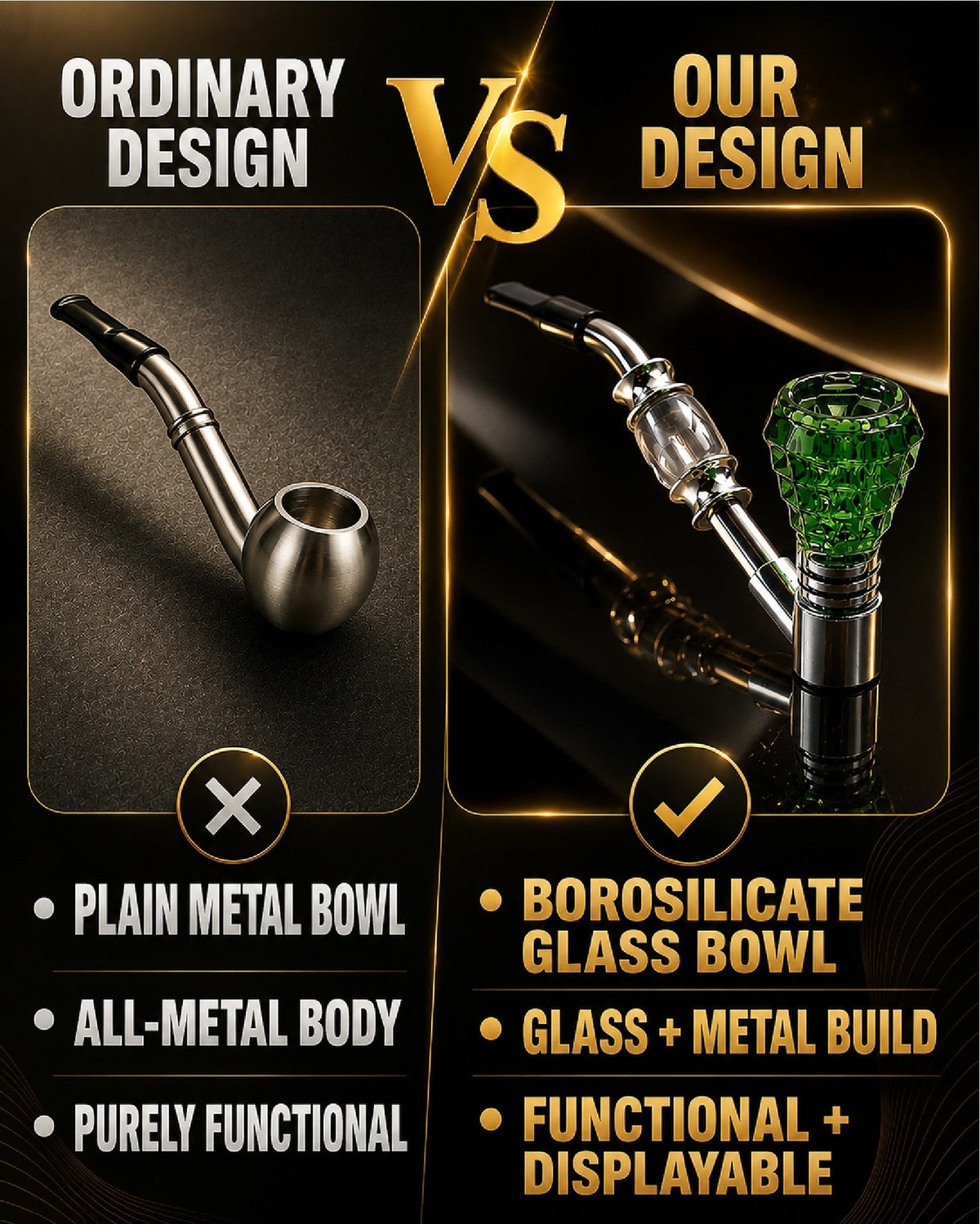 ComfortCornerUs™ GemGrace Glass Alloy Accessory