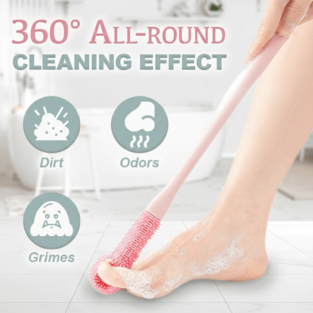 LivLifeGoods™ Easy-Reach Deep Cleaning Foot Brush