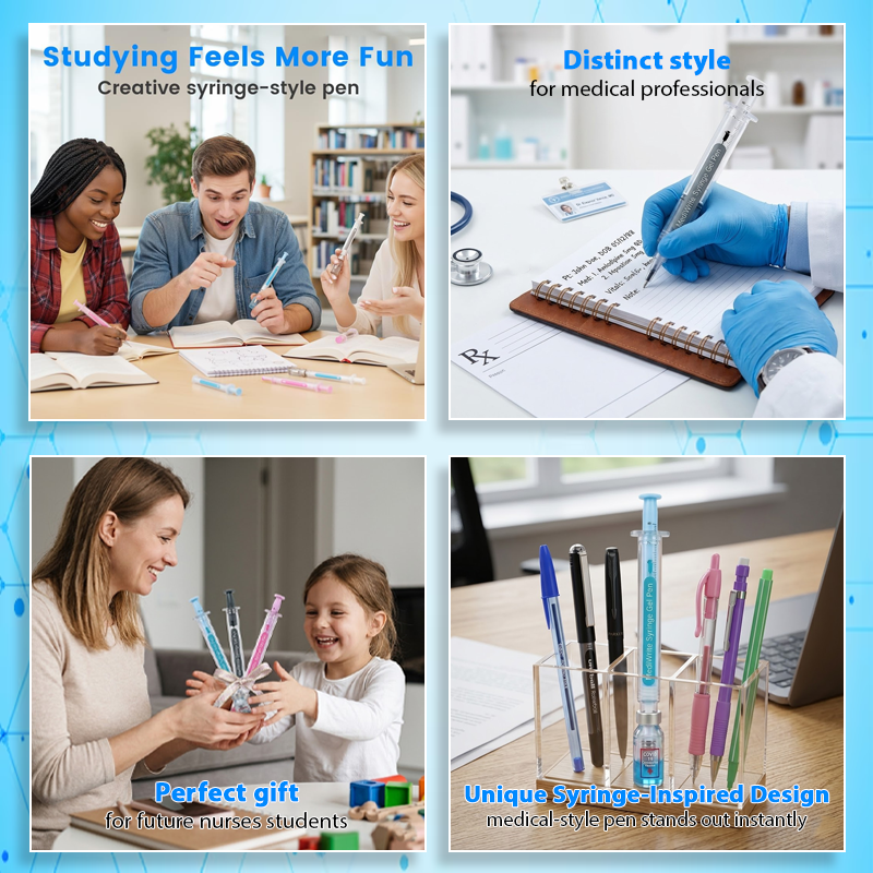 LivLifeGoods™ MediWrite Syringe Gel Pen