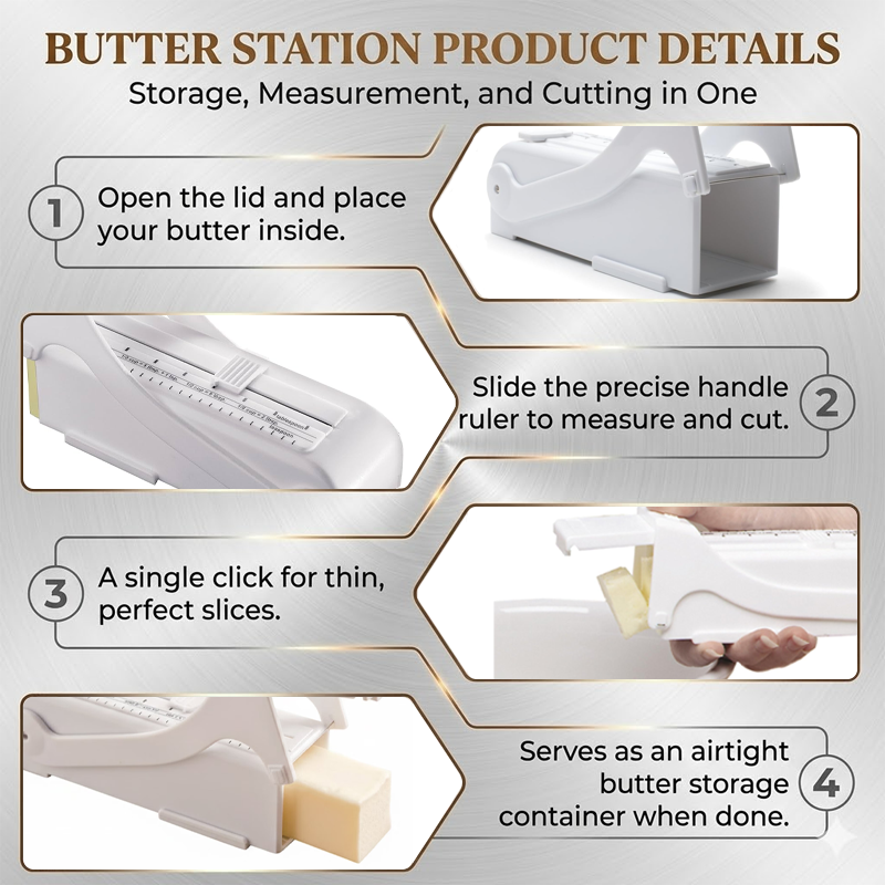 LivLifeGoods™ SmartSlice Adjustable Butter Cutter Box