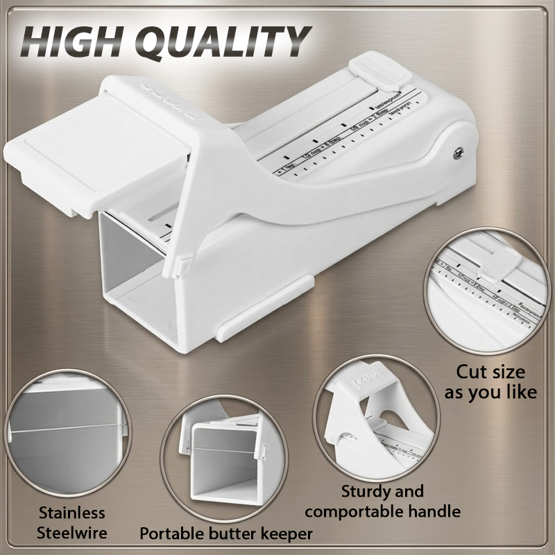 LivLifeGoods™ SmartSlice Adjustable Butter Cutter Box
