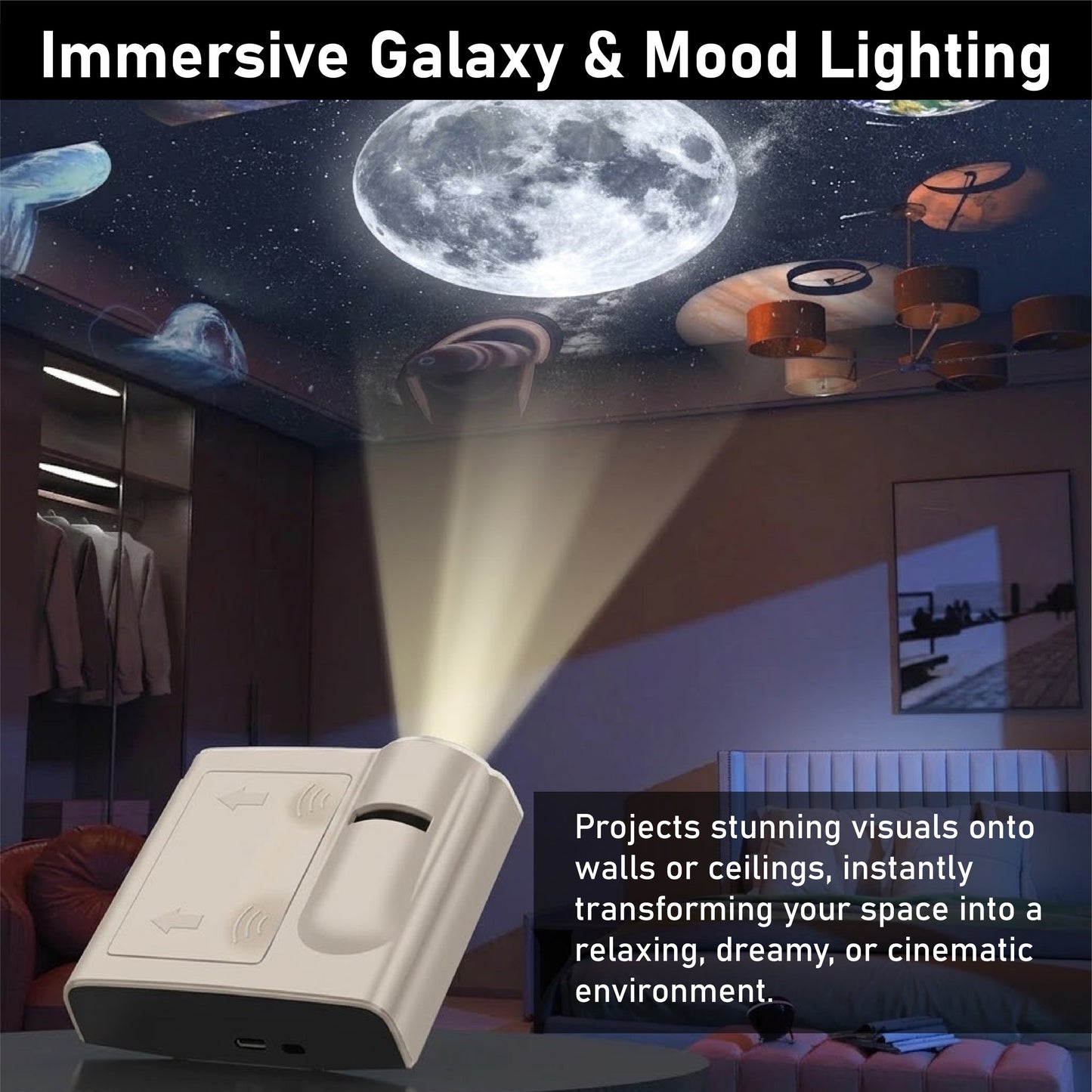 LivLifeGoods™ StarWave Mini Galaxy Projector Lamp
