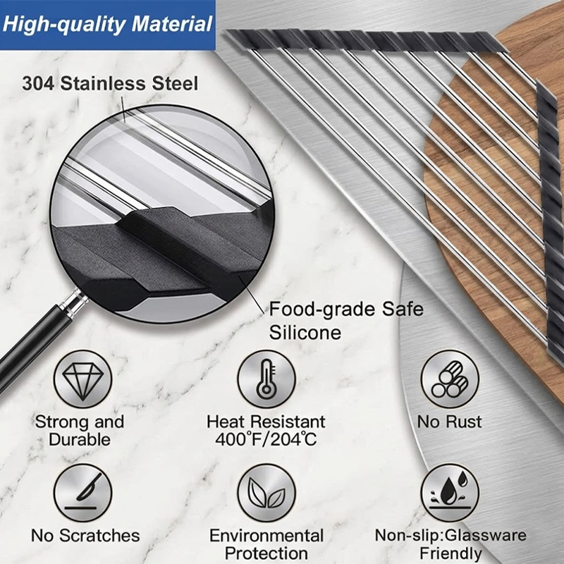 LivLifeGoods™ TriCorner Foldable Sink Drying Rack