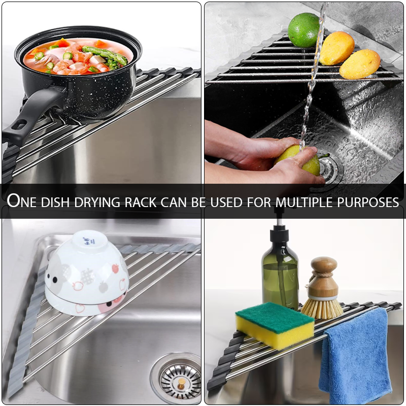 LivLifeGoods™ TriCorner Foldable Sink Drying Rack