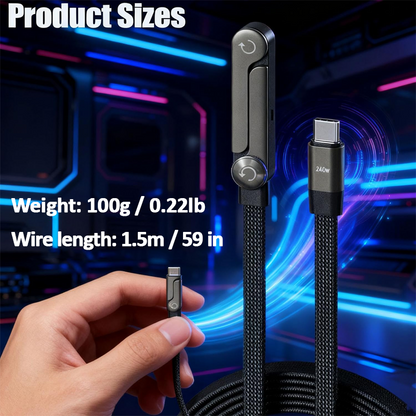 LivLifeGoods™ VoltFlex 240W Foldable Phone Stand Cable