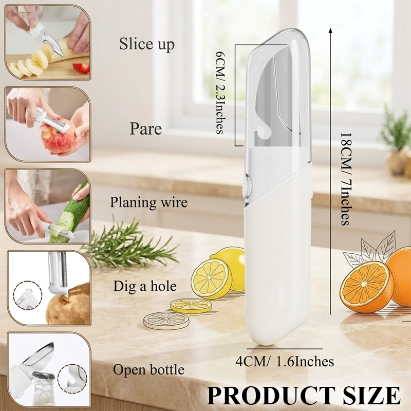 LivLifeGoods™ AllPeel 5-in-1 Multi Kitchen Tool
