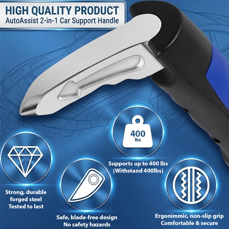 LivLifeGoods™ AutoAssist 2-in-1 Car Support Handle