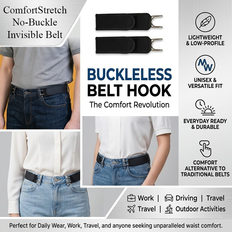 LivLifeGoods™ ComfortStretch No-Buckle Invisible Belt