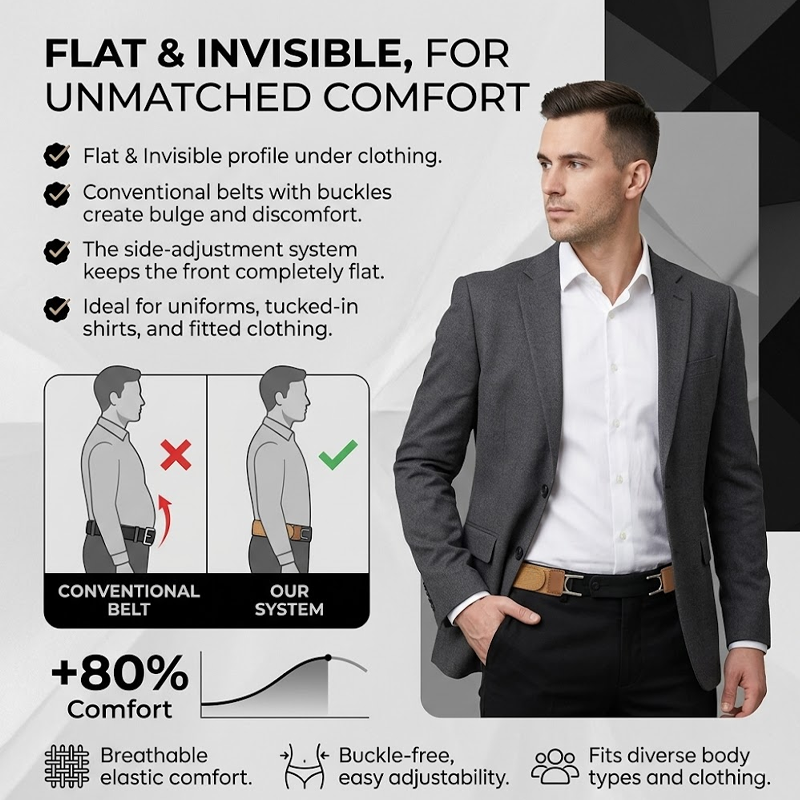 LivLifeGoods™ ComfortStretch No-Buckle Invisible Belt