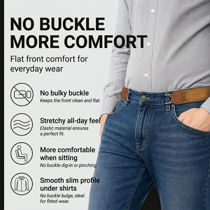 LivLifeGoods™ ComfortStretch No-Buckle Invisible Belt