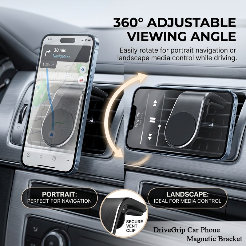 LivLifeGoods™ DriveGrip Car Phone Magnetic Bracket