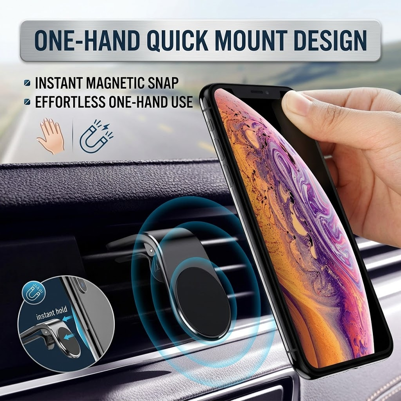 LivLifeGoods™ DriveGrip Car Phone Magnetic Bracket