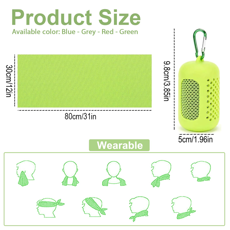 LivLifeGoods™ FitCool Outdoor Ice Cooling Towel Set