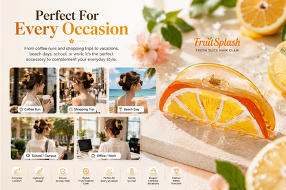 LivLifeGoods™ FruitSplash Fresh Slice Hair Claw