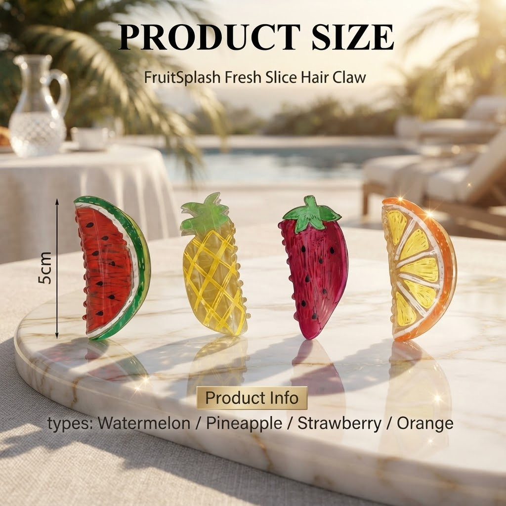 LivLifeGoods™ FruitSplash Fresh Slice Hair Claw