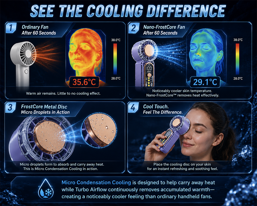 ❄️ 2026 Cooling Technology Breakthrough — LivLifeGoods™ Nano-FrostCore Turbo Mini Fan 2