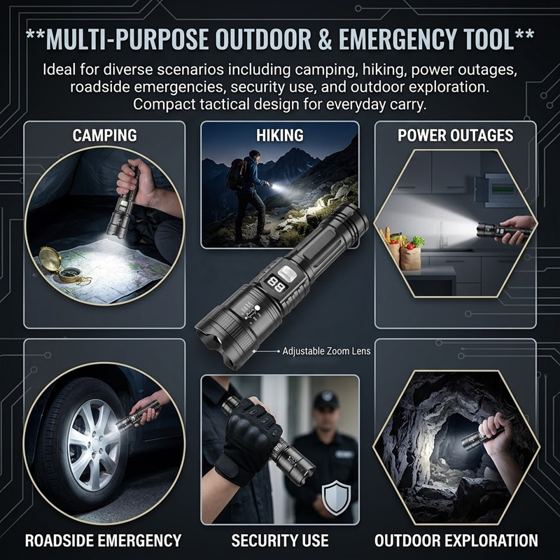 LivLifeGoods™ PowerPro Super Bright Tactical Flashlight
