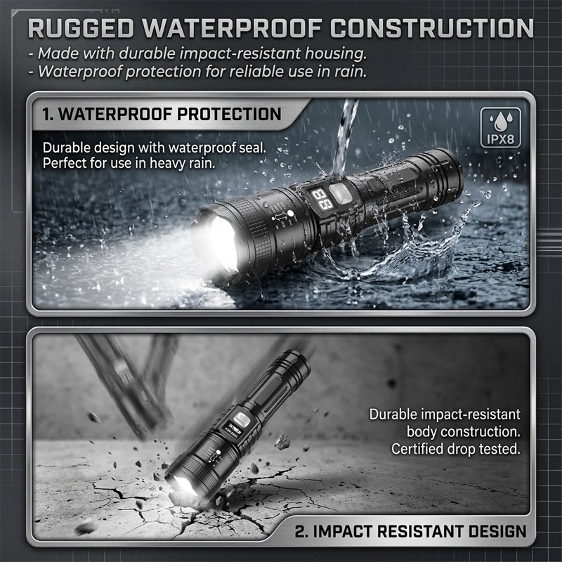 LivLifeGoods™ PowerPro Super Bright Tactical Flashlight
