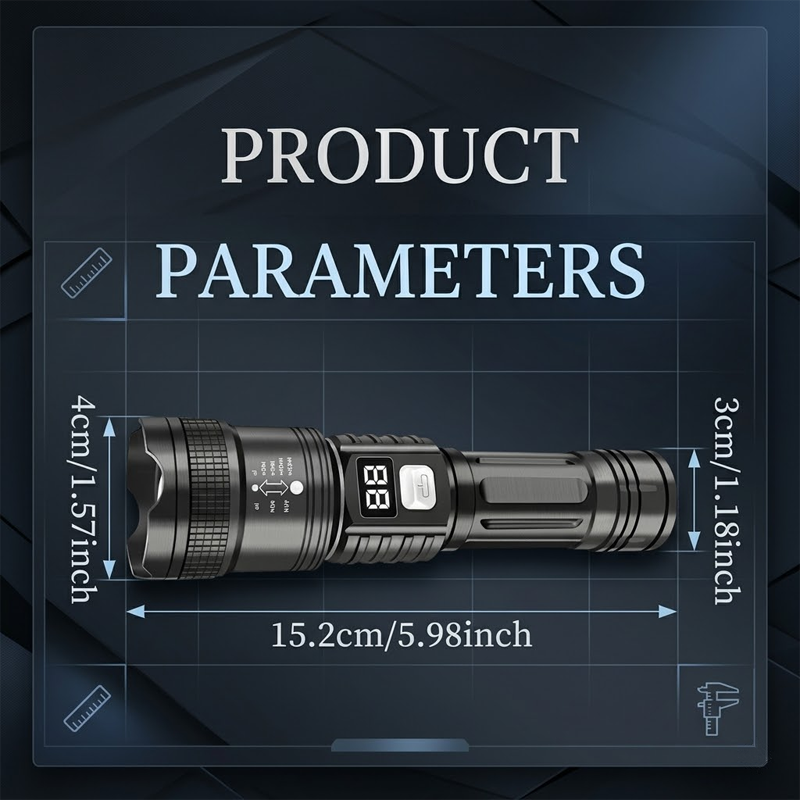 LivLifeGoods™ PowerPro Super Bright Tactical Flashlight