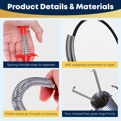 LivLifeGoods™ ProGrab 4-Prong Drain Claw Tool