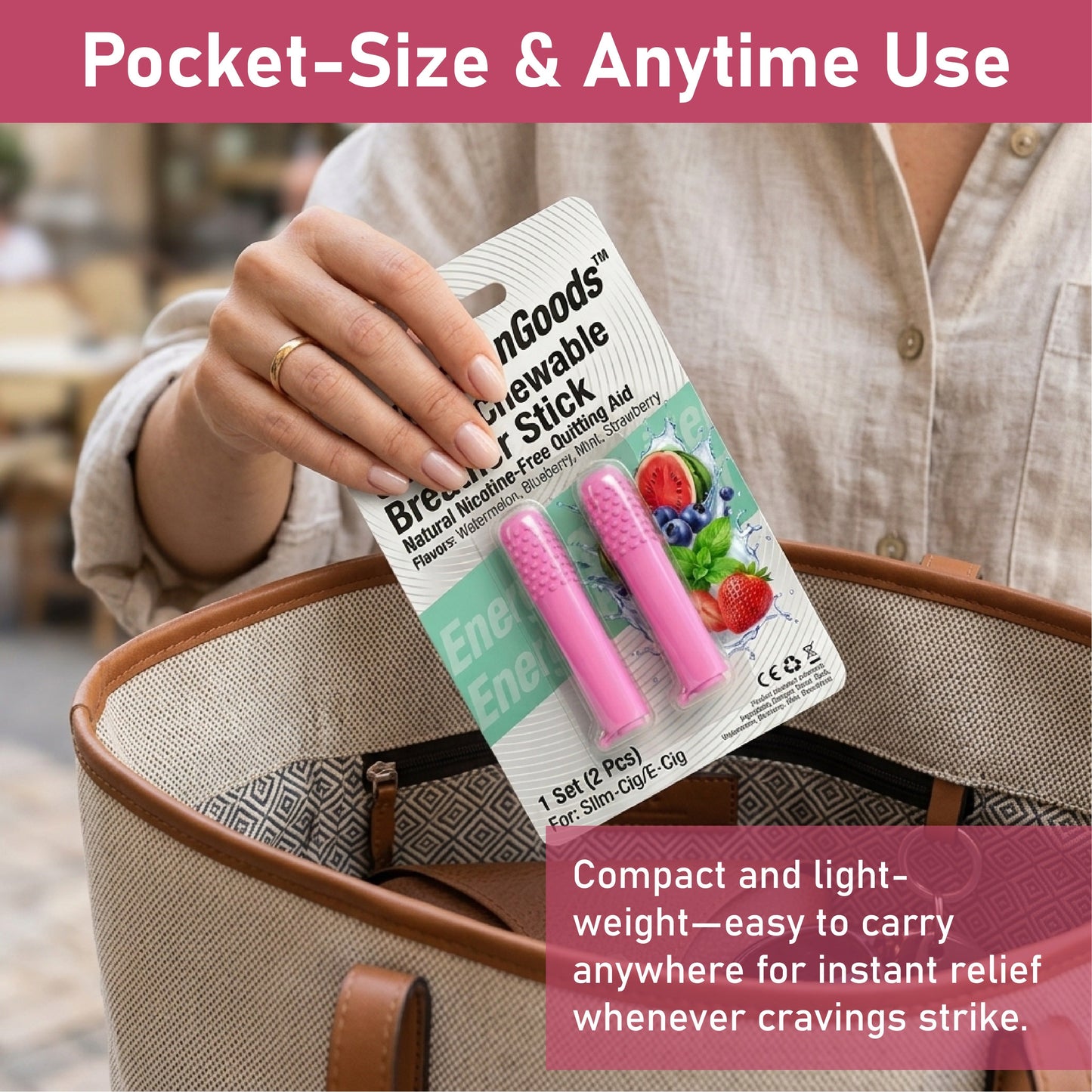 LivLifeGoods™ QuitCig Chewable Breather Stick