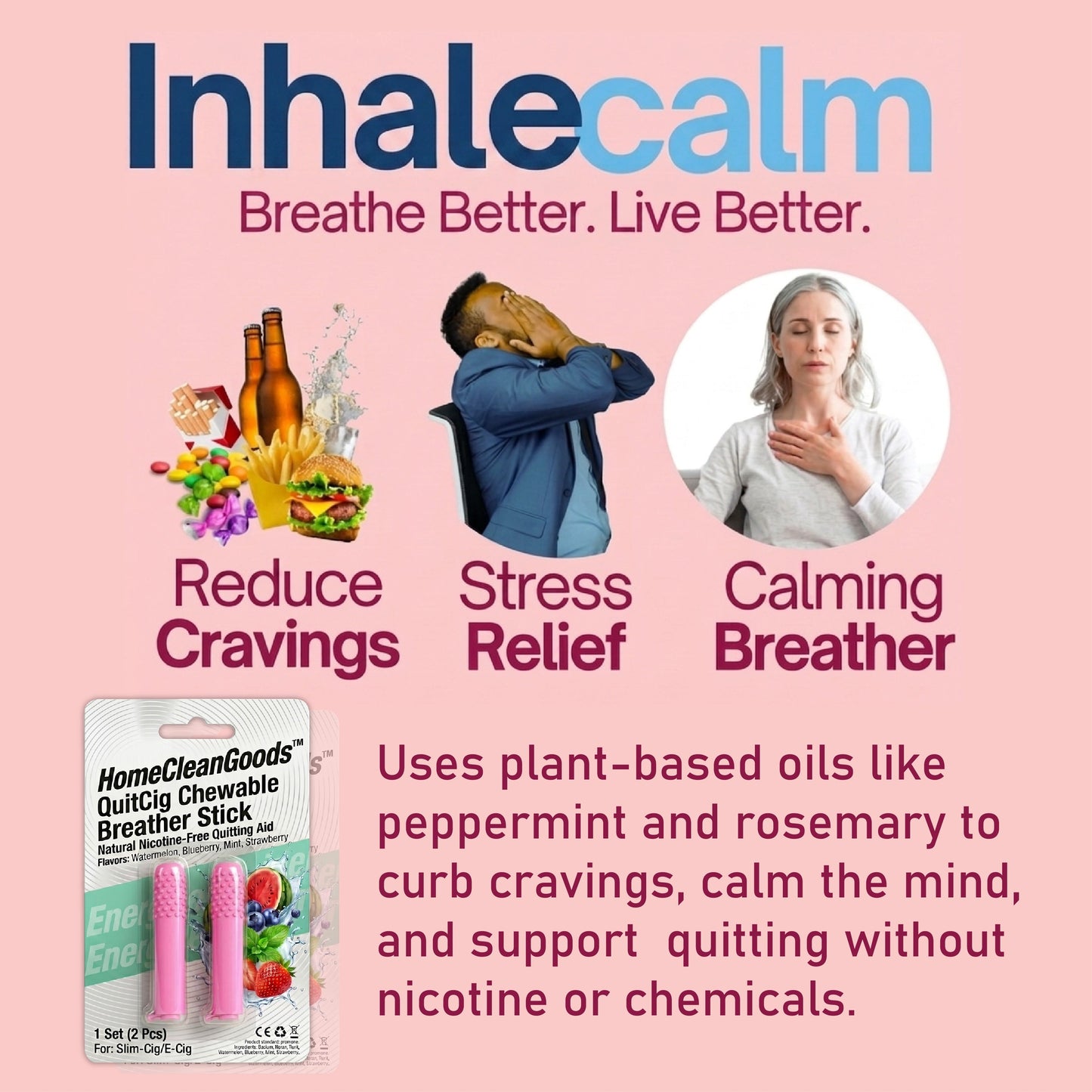 LivLifeGoods™ QuitCig Chewable Breather Stick