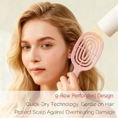 LivLifeGoods™ SilkClean Detangle Quick-Dry Hair Brush