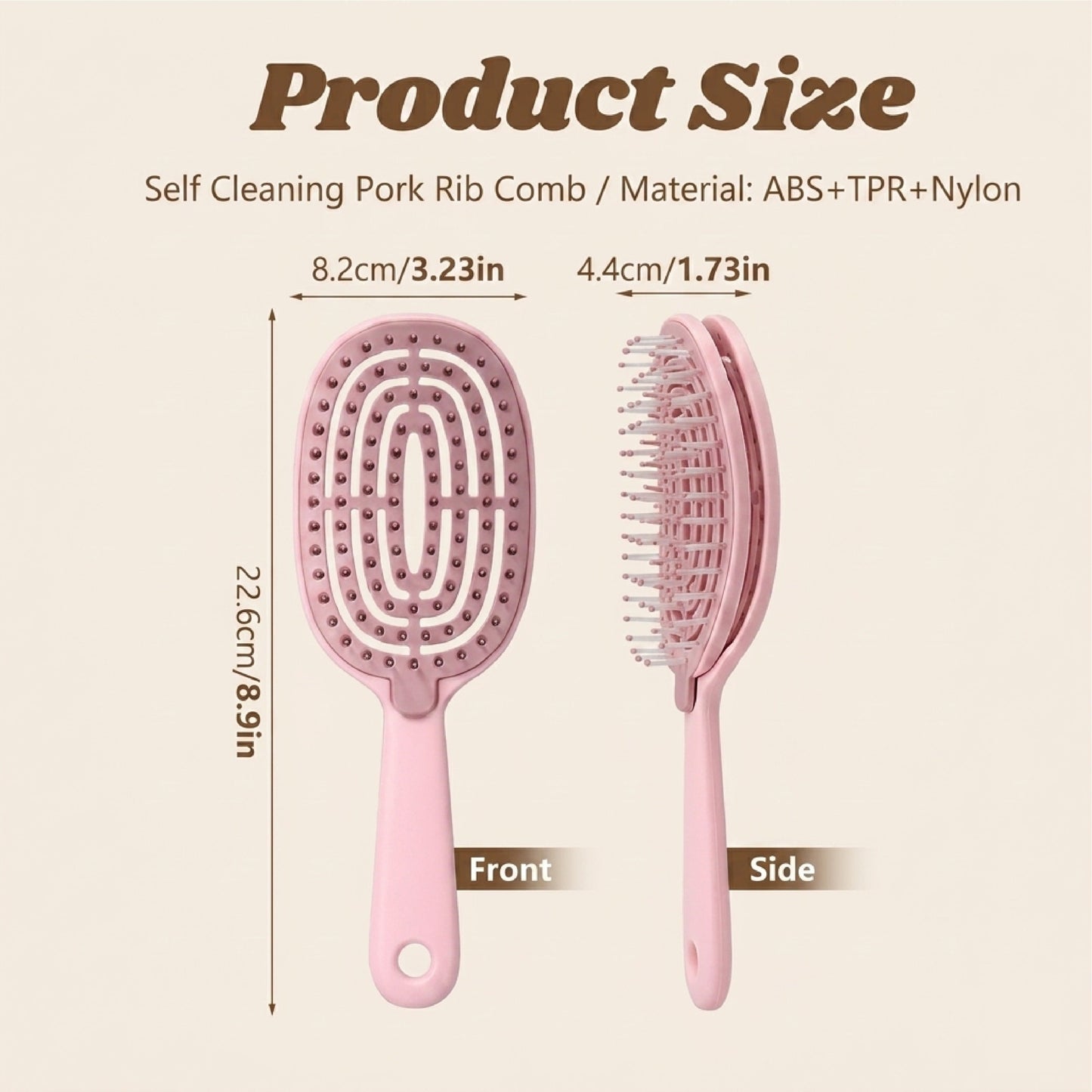 LivLifeGoods™ SilkClean Detangle Quick-Dry Hair Brush