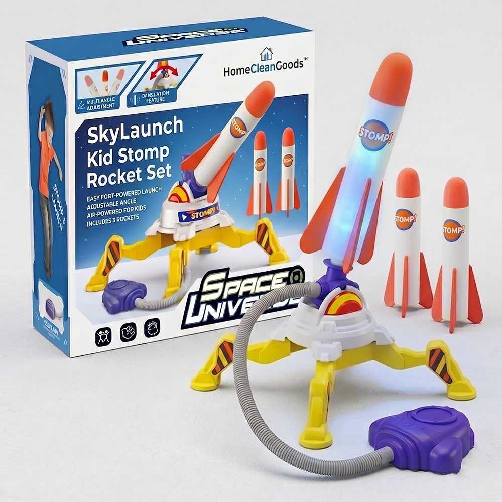 LivLifeGoods™ SkyLaunch Kid Stomp Rocket Set