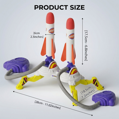 LivLifeGoods™ SkyLaunch Kid Stomp Rocket Set