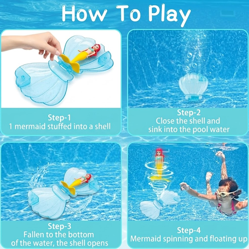 LivLifeGoods™ SwimPop Mermaid Dive Toy