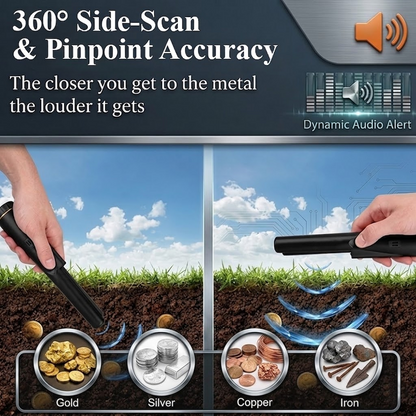 LivLifeGoods™ TreasureFind 360° Scanning Metal Detector