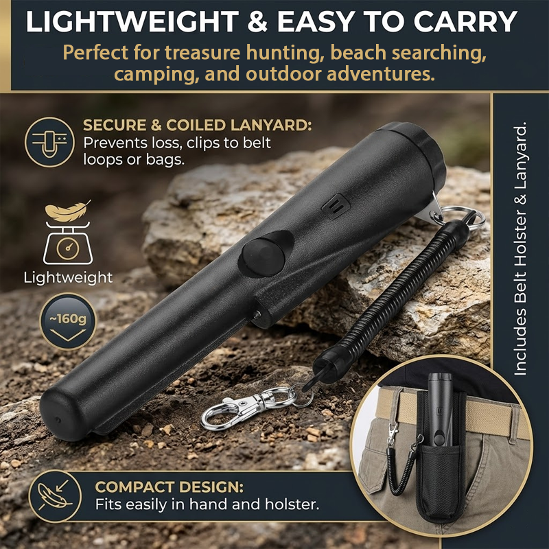 LivLifeGoods™ TreasureFind 360° Scanning Metal Detector