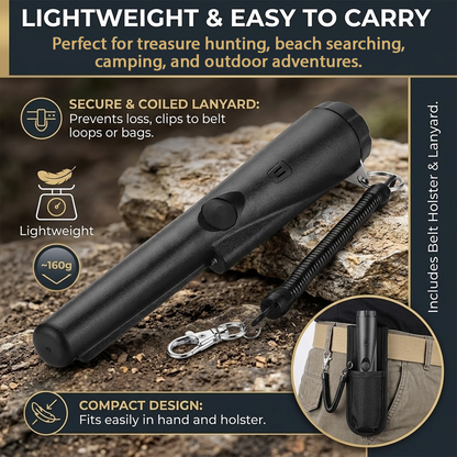 LivLifeGoods™ TreasureFind 360° Scanning Metal Detector