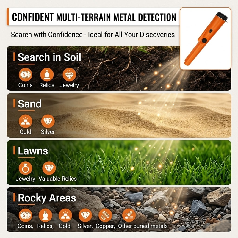 LivLifeGoods™ TreasureFind 360° Scanning Metal Detector
