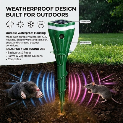 LivLifeGoods™ YardShield Solar Ultrasonic Pests Repellent
