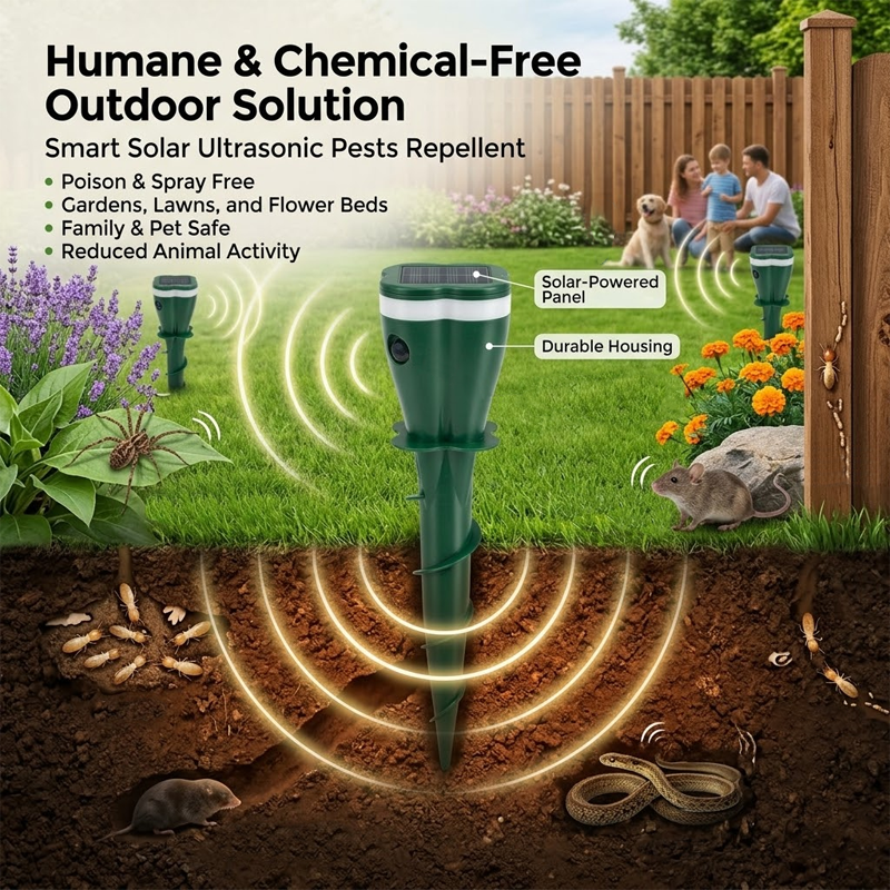 LivLifeGoods™ YardShield Solar Ultrasonic Pests Repellent