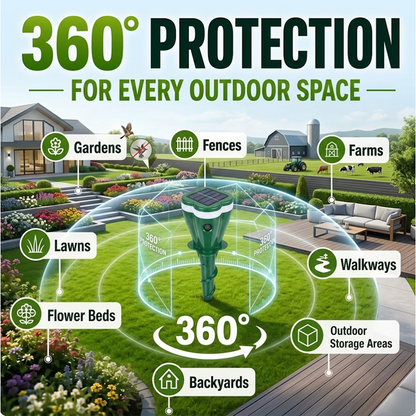 LivLifeGoods™ YardShield Solar Ultrasonic Pests Repellent