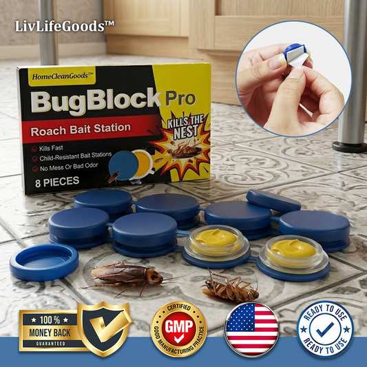 LivLifeGoods™ BugBlock Pro Roach Bait Station