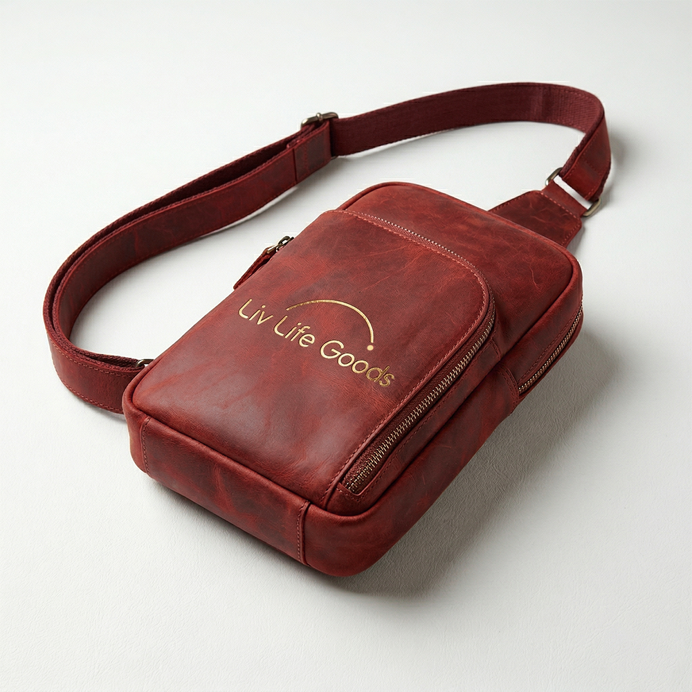 LivLifeGoods™ Crimson Edge Signature Bag
