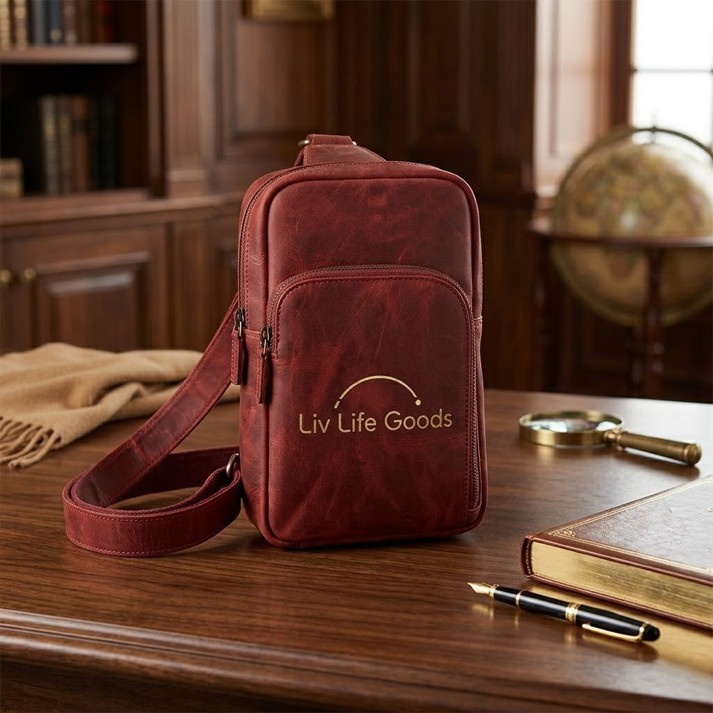 LivLifeGoods™ Crimson Edge Signature Bag
