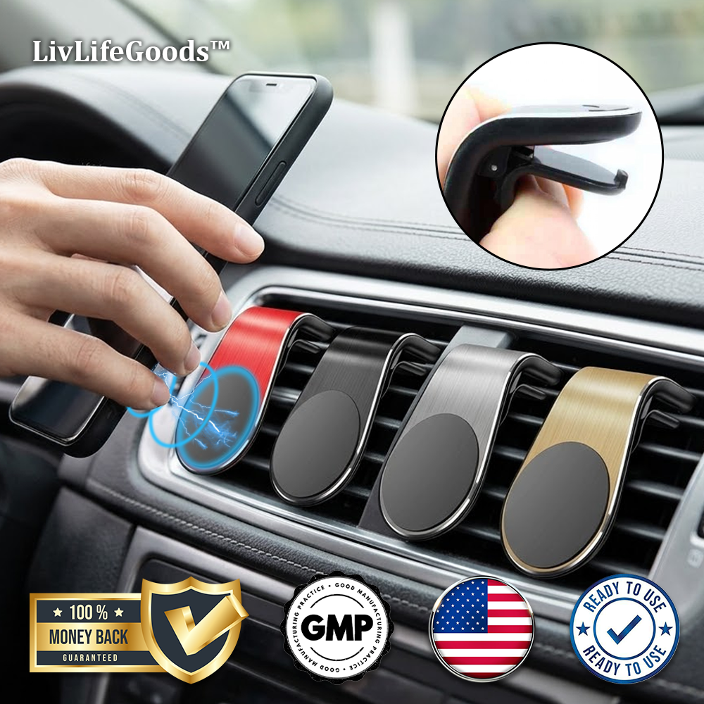LivLifeGoods™ DriveGrip Car Phone Magnetic Bracket