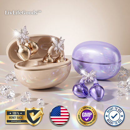 LivLifeGoods™ JewelSound Diamond Clip-On Earbuds