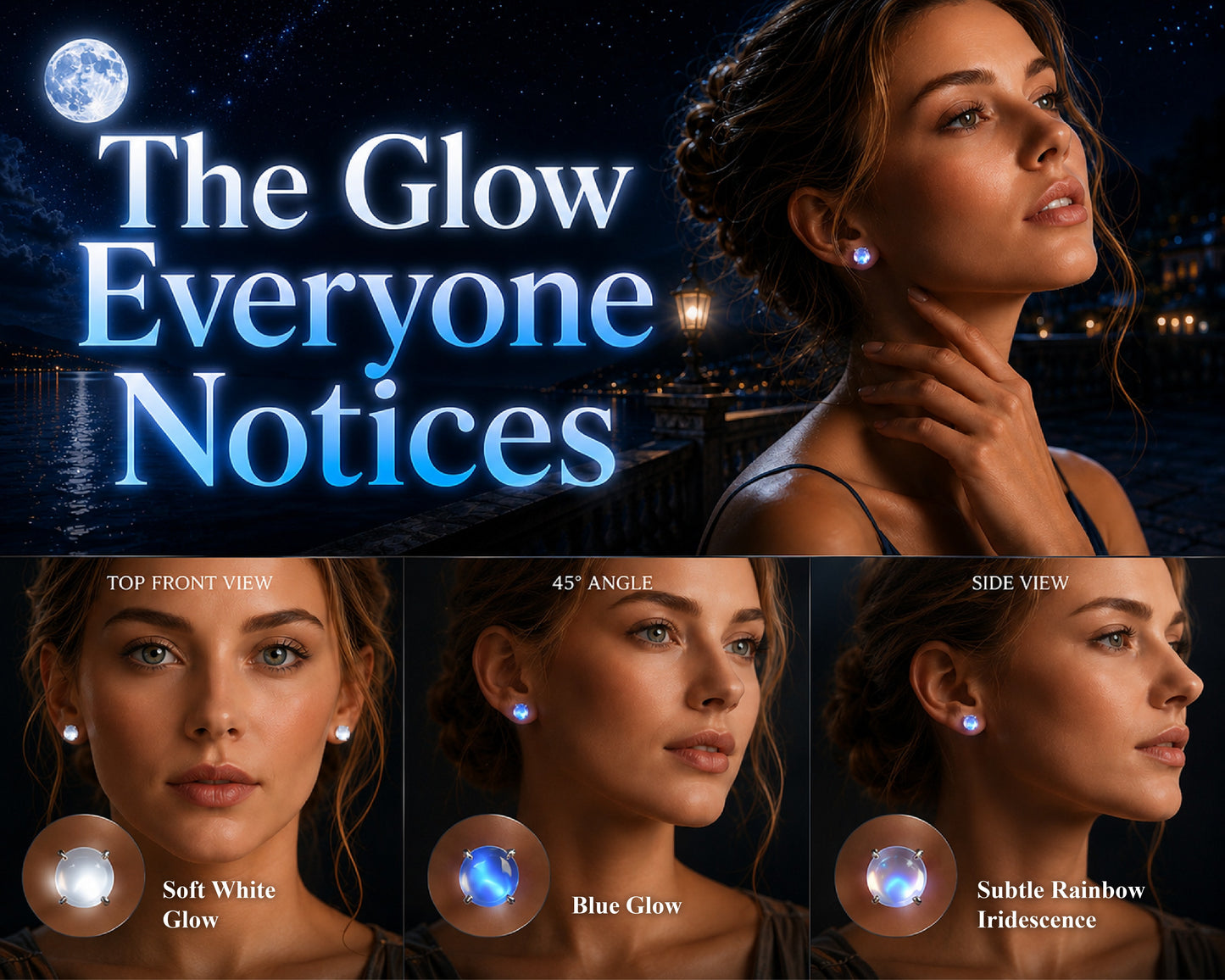 LivLifeGoods™ MoonGlow Harmony Luminous Earrings
