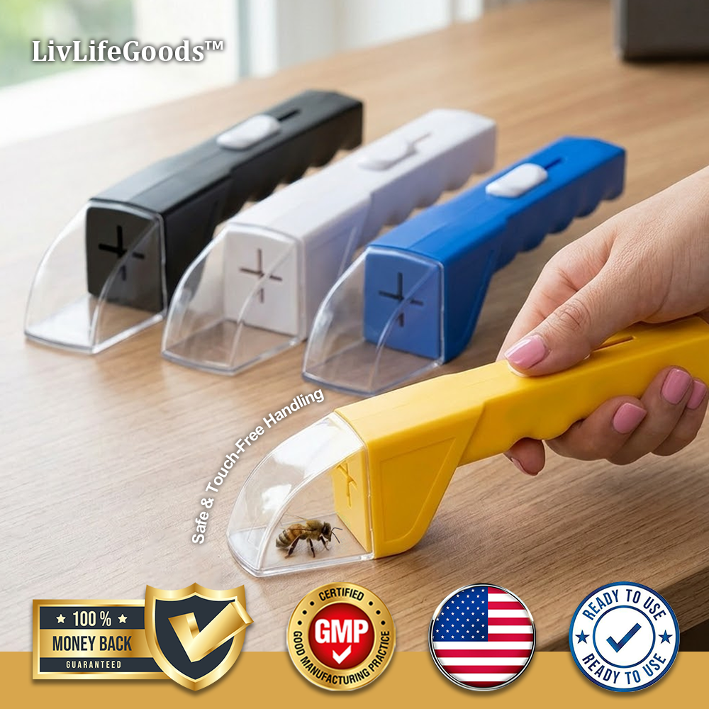 LivLifeGoods™ NoKill Quick-Release Insect Catcher