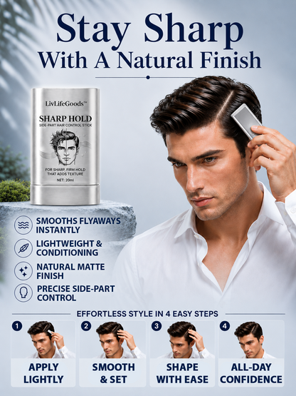 LivLifeGoods™ SharpHold Side-Part Hair Control Stick