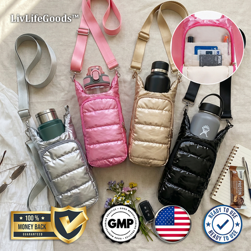 LivLifeGoods™ SipCarry Grab & Go Crossbody Bottle Tote
