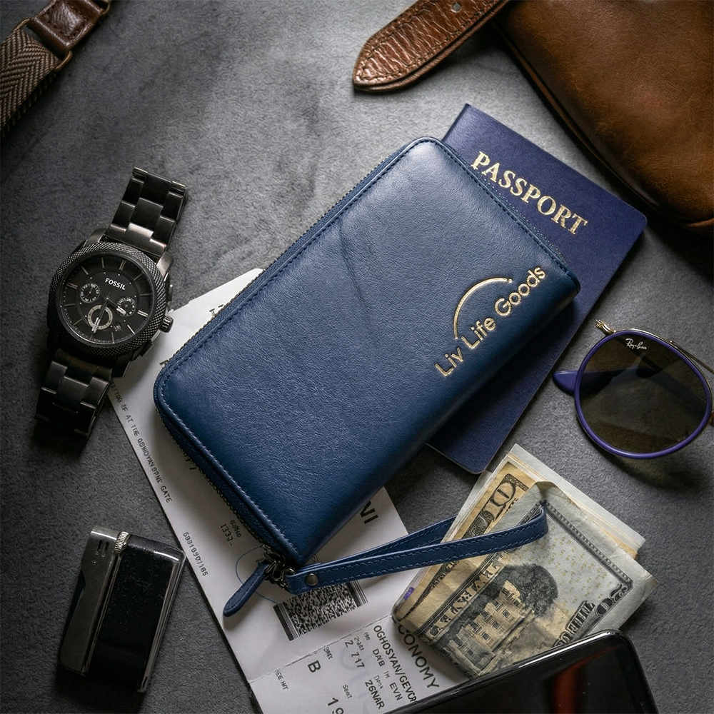 LivLifeGoods™ Skyline Voyage Passport Case